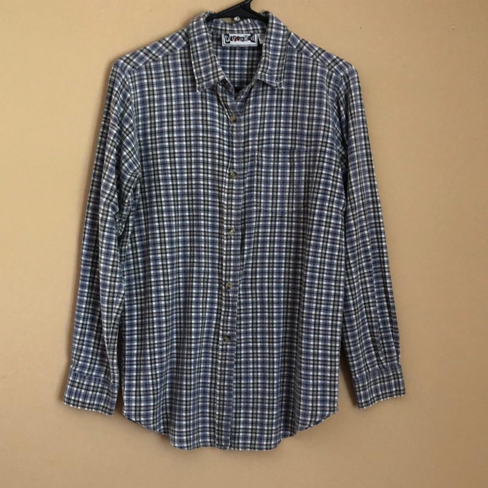 Checkered Button Down Shirt with long sleeves